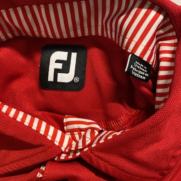 Footjoy FJ Golf Stretch Polo Shirt Men's Size XXL colour Red CA#28544 - Picture 3 of 9